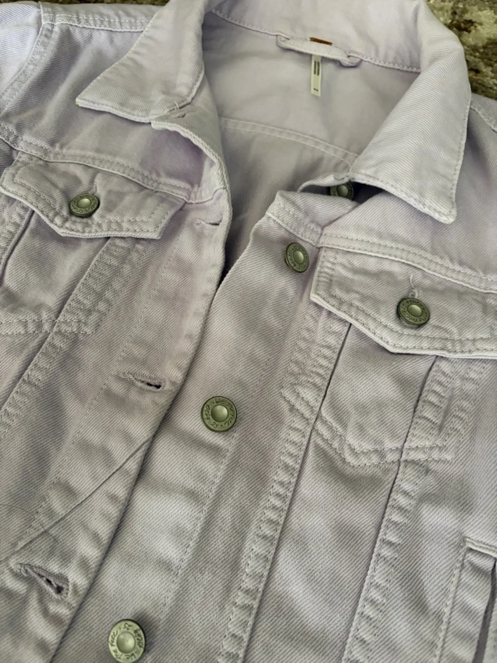 We the Free Rumors Denim Jacket Free People Lilac Size XS - Picture 5 of 8